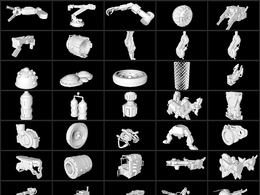 611款机械零件OBJ模型