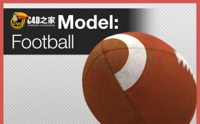 橄榄球3D模型 FOOTBALL for c4d model