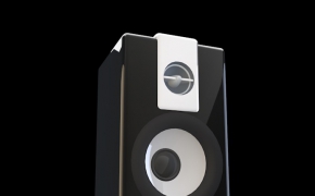 黑色音响C4D模型 audio