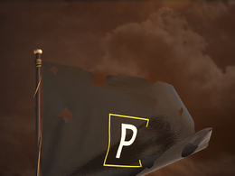 飘扬的破旗帜C4D动画模型 Flag Medieval
