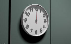 壁挂钟表C4D模型 Clock 3d model