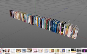 书籍C4D模型 books 3d models