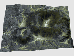 山顶深坑地形Gaia Terrain