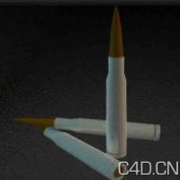 C4D子弹模型-bullet 3d model