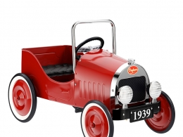 Baghera经典红色儿童脚踏车3D模型素材下载Classic Red Pedal Car by Baghera