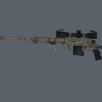 M200狙击枪3D模型 Sniper rifle