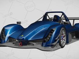 赛道超级跑车赛车C4D汽车模型下载