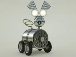 太空探测狗C4D动画工程文件 Puppy 3d model（Octane Render）