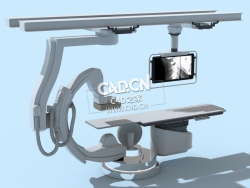 C4D医院X光机医疗器械模型下载 X-Ray-Machine 3dmodel
