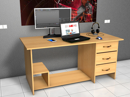 电脑桌C4D模型 Computer Desk 3d model