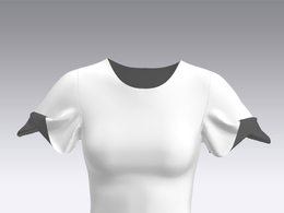 c4d模型女性衣服上衣Sleeves-24