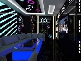 KTV中包房间C4D渲染模型 KTV rooms