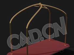 C4D酒店平板推车模型 Hotel-Trolley 3d model