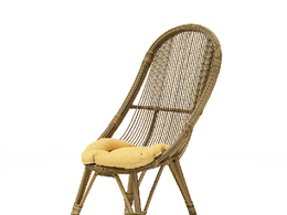 庭院阳台藤编休闲椅C4D模型