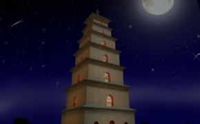 大雁塔C4D模型 The big wild goose pagoda 3D model