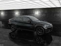 黑色SUV汽车C4D模型