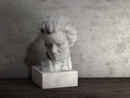 C4D人像雕塑 德国作曲家贝多芬塑像3D模型 beethoven Sculpture