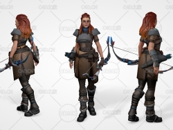 手拿弓箭狩猎的女性 Aloy – Overwatch