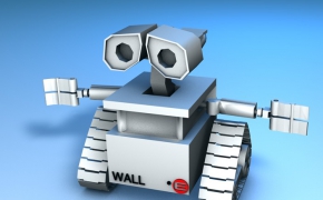履带机器人C4D模型（履带绑定）WALL-E