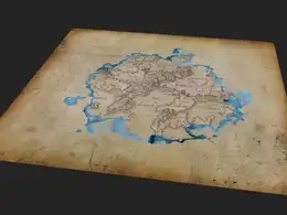 C4D藏宝图显示与消失动画工程文件 Map animation