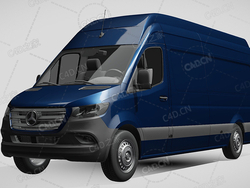 梅赛德斯奔驰大型MPV商务车2019款C4D汽车模型下载