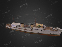 印度海军阿尔纳拉级护卫舰反潜护卫舰C4D模型下载Aronia 3d model