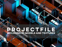C4D方格交错动画创意工程 BLOCKED