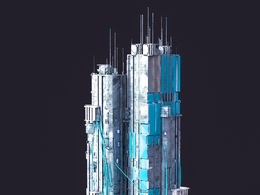 未来科幻赛博朋克高层建筑future architecture-39