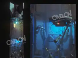 C4D Octane科幻导弹解剖场景工程 Blitz 3D Scene