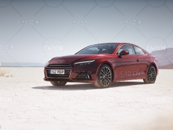 未知品牌家用汽车C4D模型