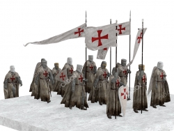 中世纪十字军队骑士士兵Knights