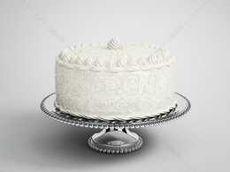 生日蛋糕C4D模型下载