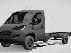 欧宝movano板车卡车货车运输车辆汽车4035xl-2022款C4D汽车模型下载