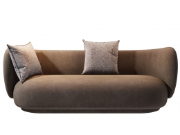 Ferm Living品牌里科三人沙发3D模型素材下载Rico Sofa 3-Seater by Ferm Living
