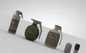 5种手雷C4D模型 Antitank grenade