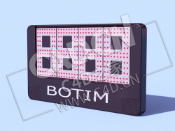 C4D足球替位牌比赛换人牌体育用品模型 Substitution-Board