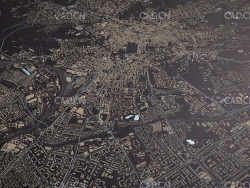 乌克兰利沃夫州首府低面卡通城市三维mapC4D模型map_Lviv