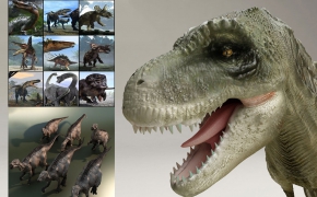 C4D恐龙模型合集（带绑定）3D Model – C4D Dinosaurs with Rig