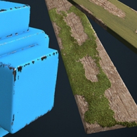 C4D破旧、磨损铁皮材质 Applying Damage & Wear To Models