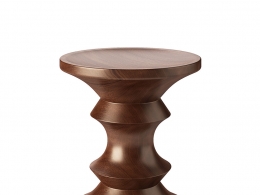 伊姆斯胡桃木凳座椅家具3D模型素材下载Eames Walnut Stool by Vitra