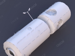 太空空间站科幻设备C4D模型