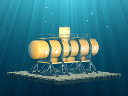 海洋实验室 海底勘测设备C4D模型 Sea Lab