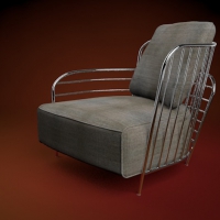沙发C4D模型 armchair 3d model