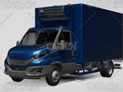 依维柯房车旅行车2021款C4D汽车模型下载