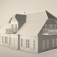 欧式别墅3D模型 Villa 3D model