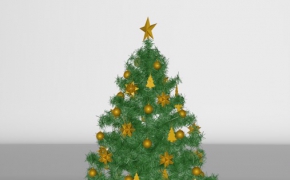 圣诞节饰模型：圣诞树C4D模型（C4D/MAX）Christmas tree 3D model