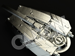 C4D科幻飞行器机械零件模型 Spaceship Kit Mechanical parts-10