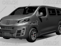 菲亚特汽车ulysse面包车2022款C4D汽车模型下载