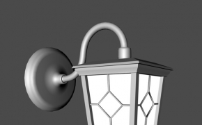 壁灯C4D模型 Lampioncino da Muro