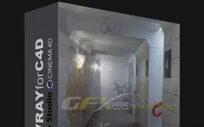火车站建模贴图灯光渲染C4D教程 The Train Station Tutorial VrayForC4D